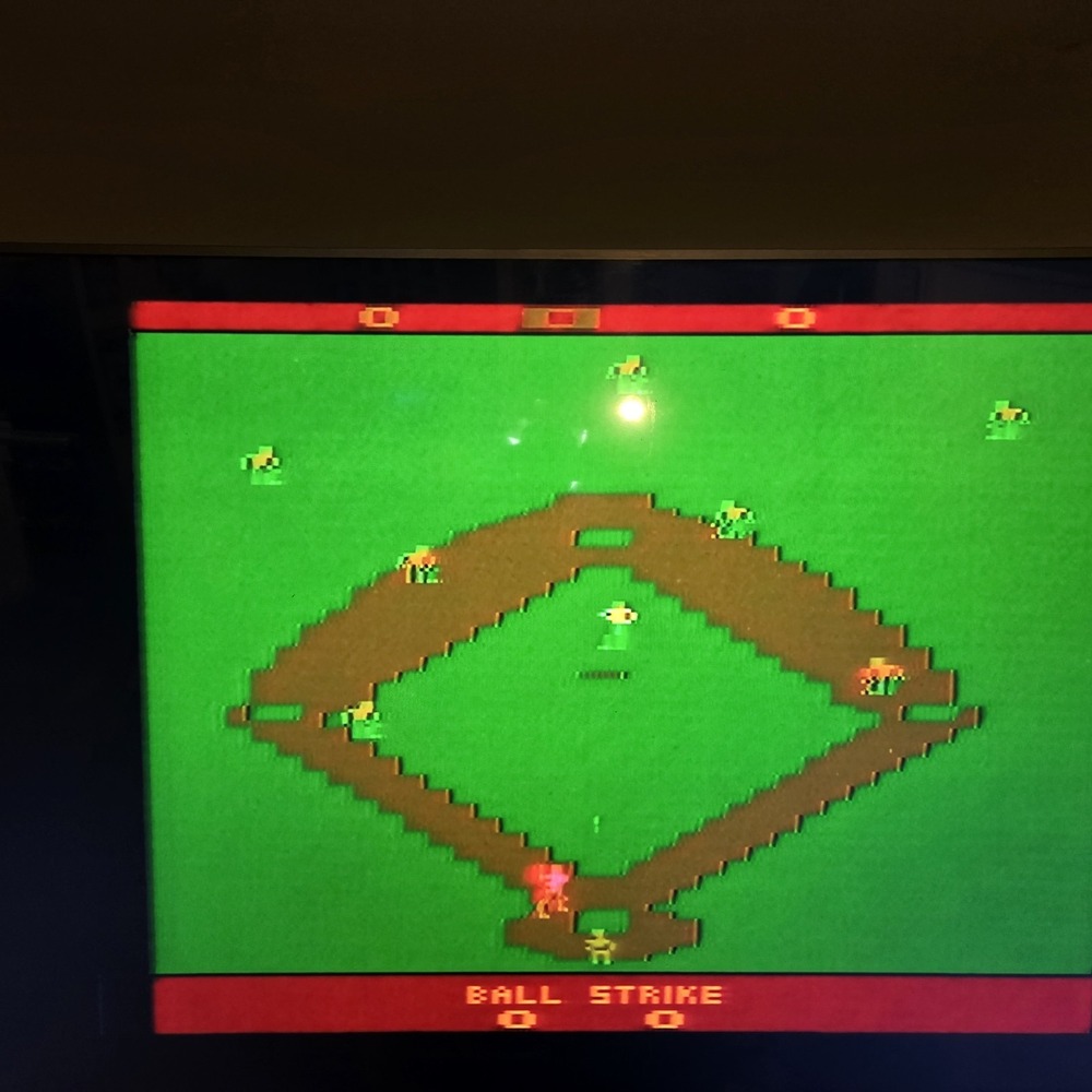 Atari 2600 RealSports Baseball 1982 Vintage Video Game Cartridge Retro Tested...